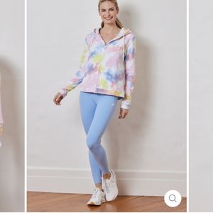 Dudley Stephens Tie dye Harborside zip up Hoodie